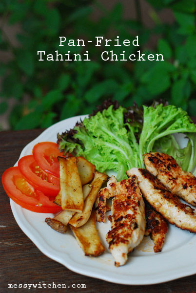 Pan-Fried Tahini Chicken